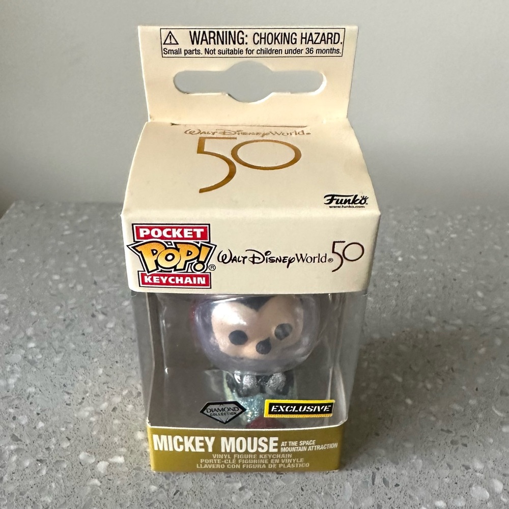 Funko Pop Pocket Mickey Space Mountain Attraction Diamond Hot Topic Exclusive